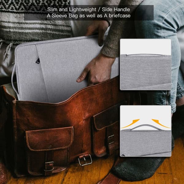 Laptoptaske 13,3 tommer kanvas Grey