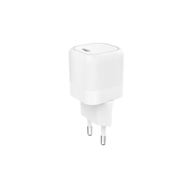 Lader 220V 1xUSB-C PD/PPS 25W, Kabel USB-C-USB-C 1m