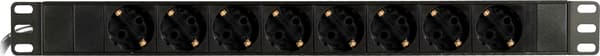 Powerstrip 8xCEE 7/3 socket 1xCEE 7/7 switch 19 "1U 3m