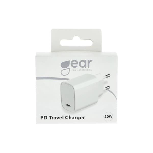 Lader 220V 1xUSB-C PD 20W Hvid