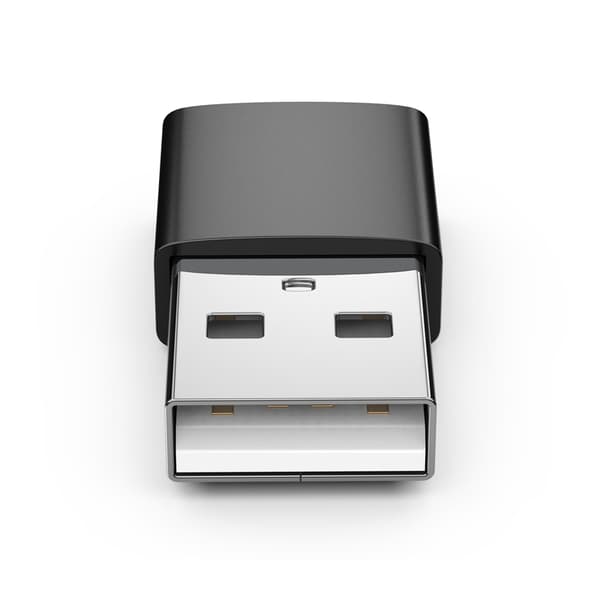 USB-A (hane) till USB-C (hona) adapter Black