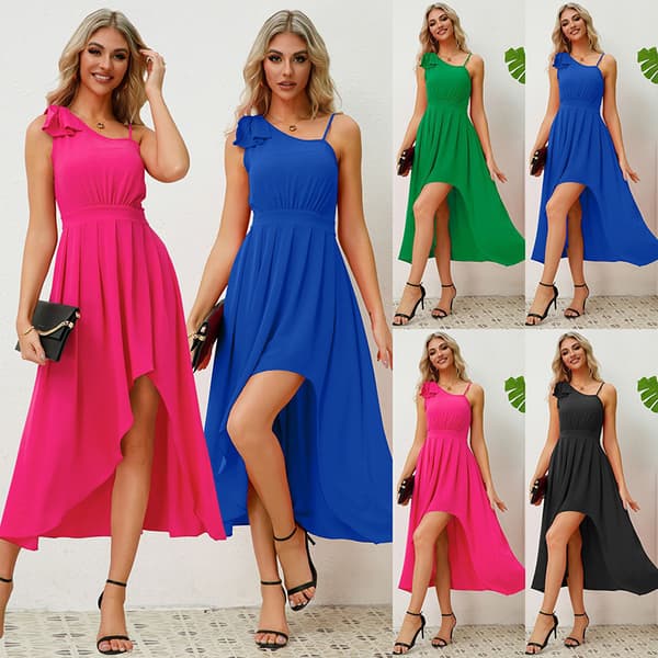 Chic Bowknot Cami Dress - Musta XL