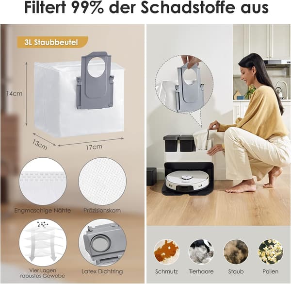 Tilbehørssæt til Xiaomi Roborock S7 Pro Ultra/S7 MaxV Ultra