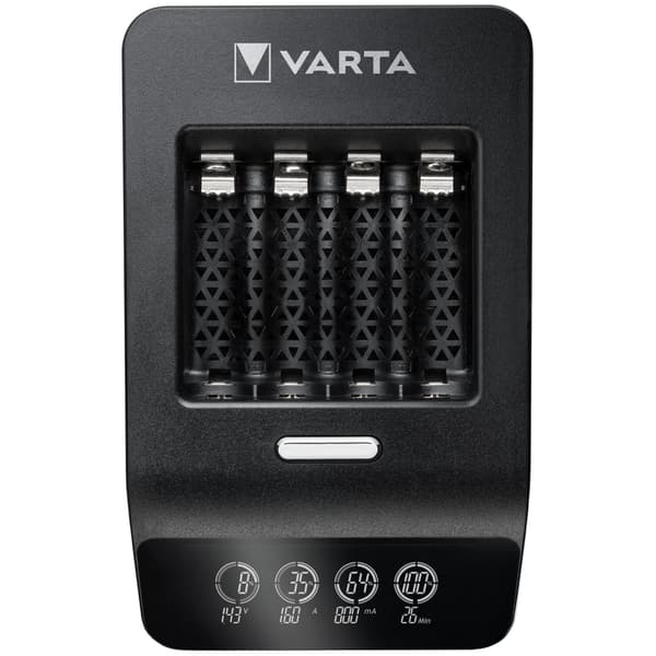 Batterioplader LCD Ultrahurtig oplader AA/AAA inkl. 4xAA