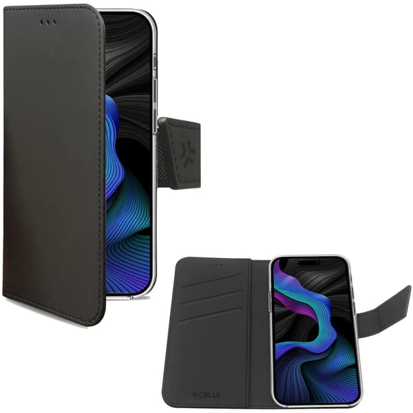 Wally Wallet Case iPhone 15 Sort