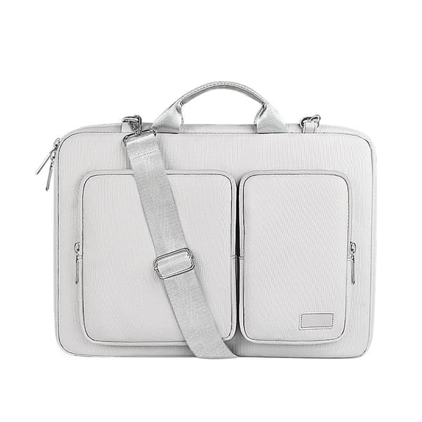 Laptopveske med skulderstropp SilverGrey L