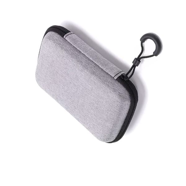 Grå rektangulær digital opbevaringstaske 12x10x4 cm - Perfekt til headset, datakabler og opladere