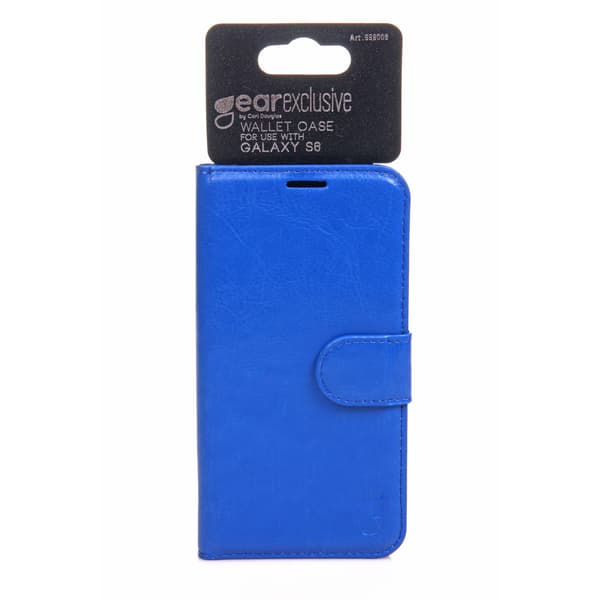 Wallet Exclusive Blå -Samsung S6