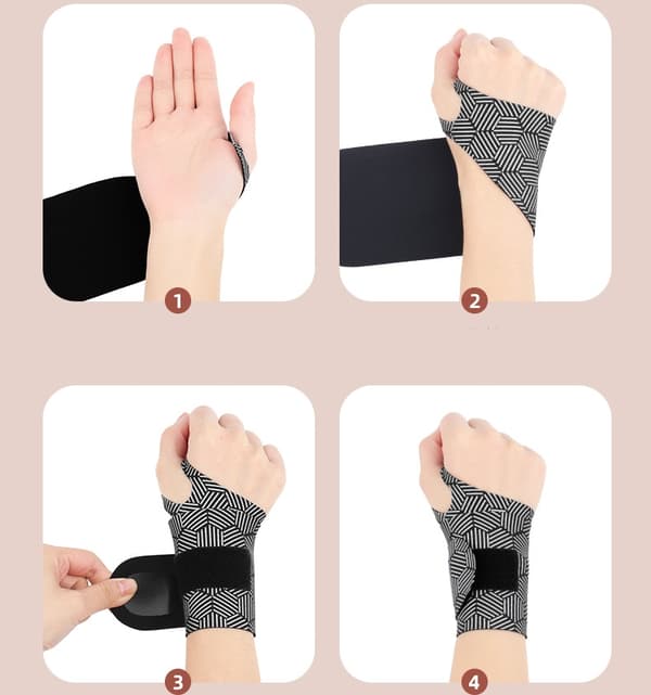 Ultratunt Handledsskydd / Handledsstöd Grey+Hexagon