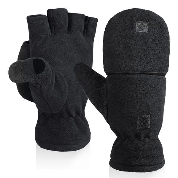 Fingerlösa polarfleecehandskar / vintervantar 2-i-1 L