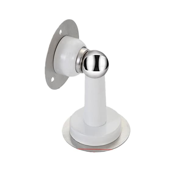 Magnetisk dørstopper i rustfritt stål uten boring med 3M-lim White
