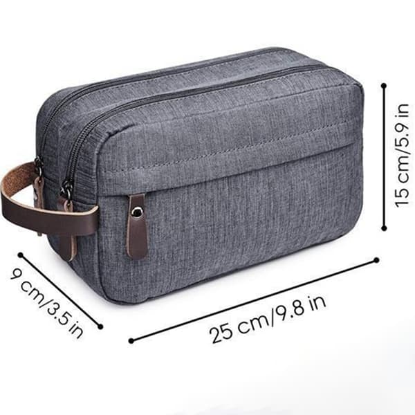 Toalettmappe med stor kapasitet Grey