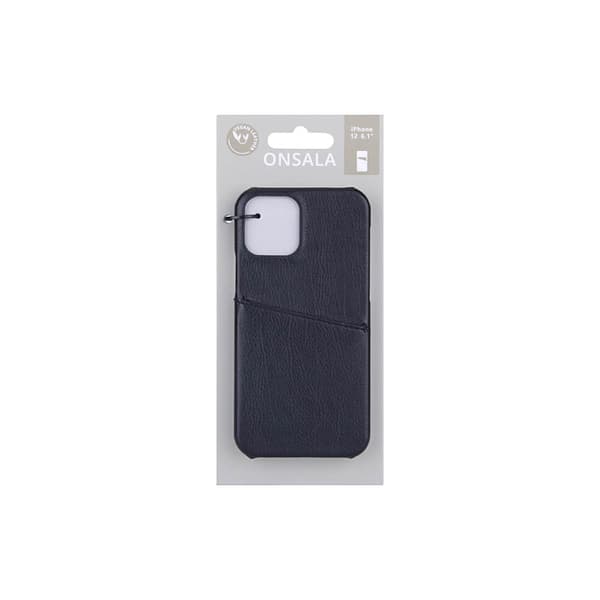 Mobilcover med Kortrum iPhone 12/12 Pro Sort