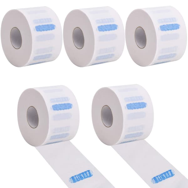 5-pack engångspapper med stretchig hals för frisörtillbehör White