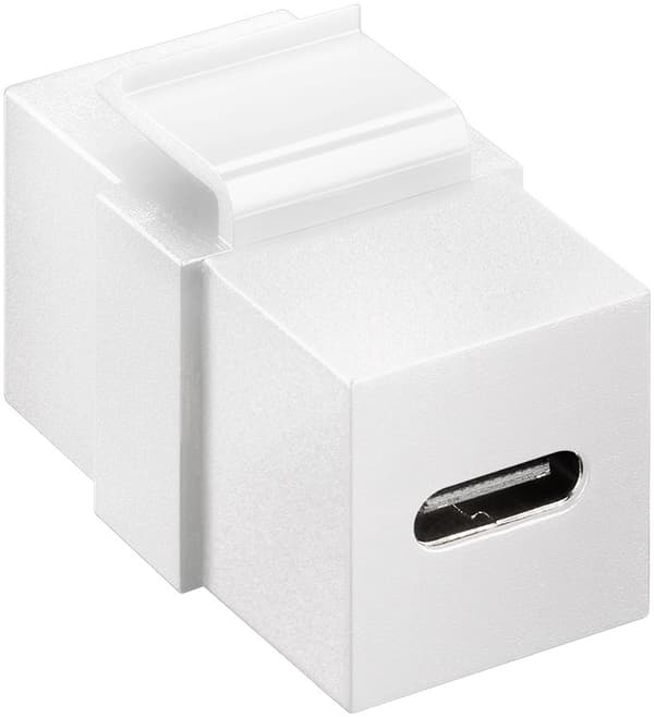 Keystone-modul USB-C™-stik, USB 3.2 Gen 2 (10 Gbit/s), hvid