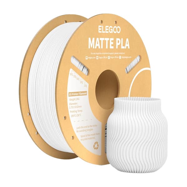 PLA Matte ELEGOO -filamentti (valkoinen)