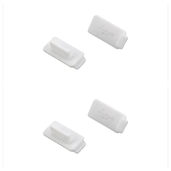 Dammskydd för USB-C-portar, 4-pack White