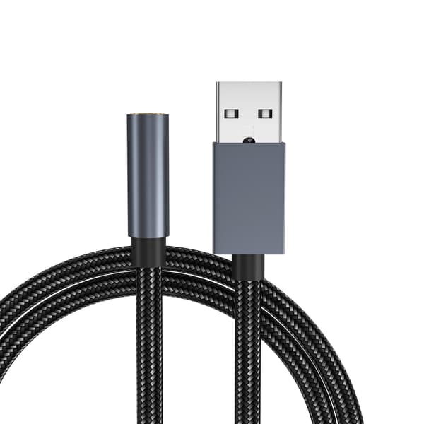 USB til 3,5 mm (hun) lydadapter Grey