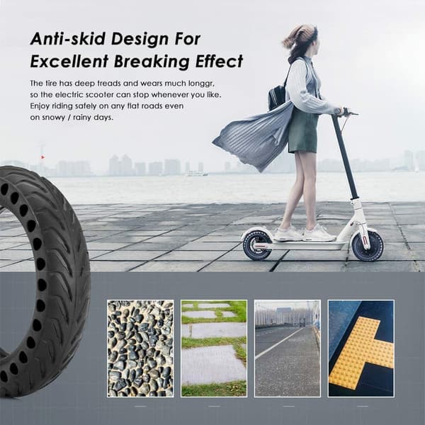 Punkteringsfrit dæk til Xiaomi el-scooter 3-pack