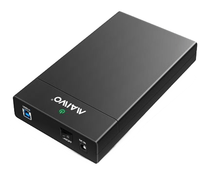 External HDD enclosure, USB 3.0, 3.5" HDD, USB-A, black