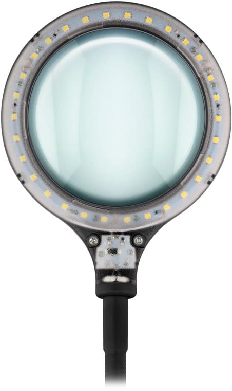 LED-luplampe med klemme, 6 W, sort