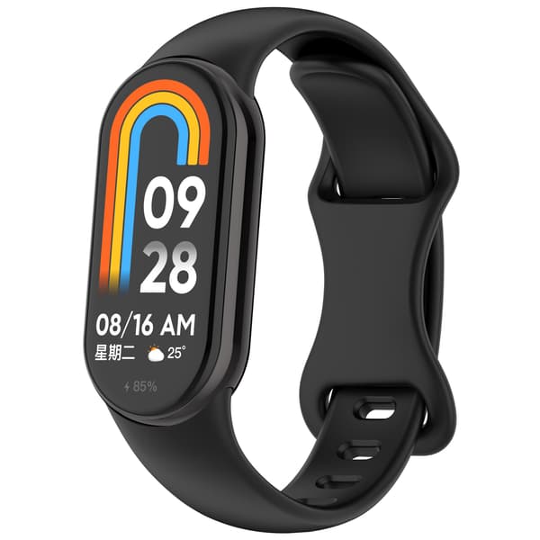 Silikone urrem til Xiaomi Mi Band 9/8 Black