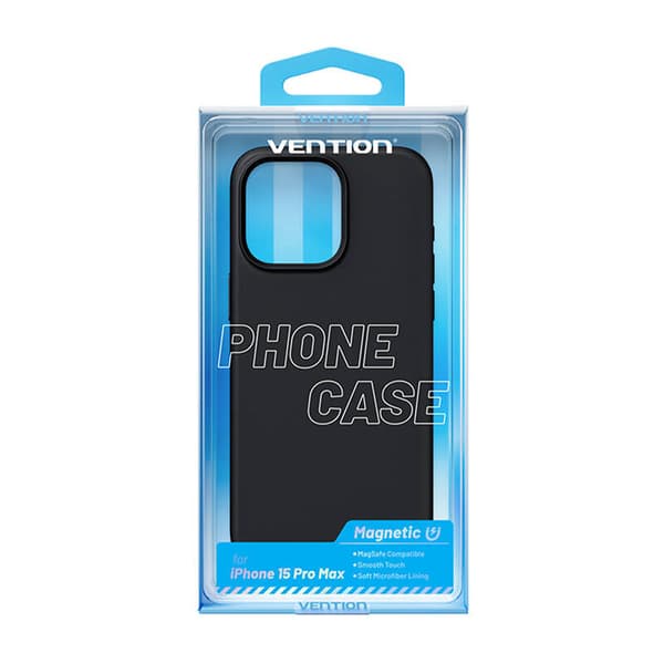 Vention KUFB0-40 Silikone Cover til iPhone 15 Pro Max (sort)