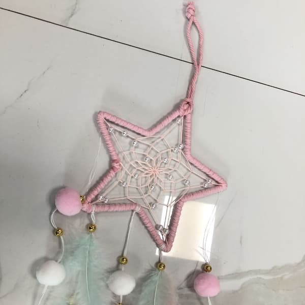 Drömfacke väggdekoration, boho chic sovrumsinredning