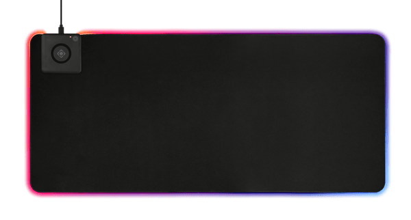 Extra wide RGB mouse pad with wireless charging, neoprene 10