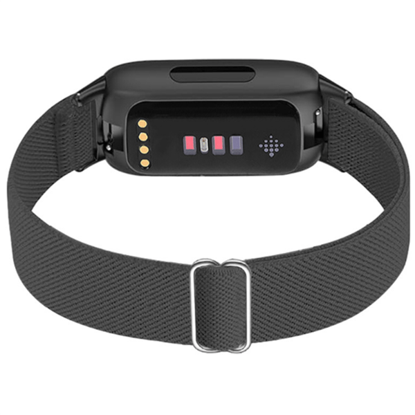Fitbit Inspire 3 Ranneke Joustavaa Nailonia DarkGrey