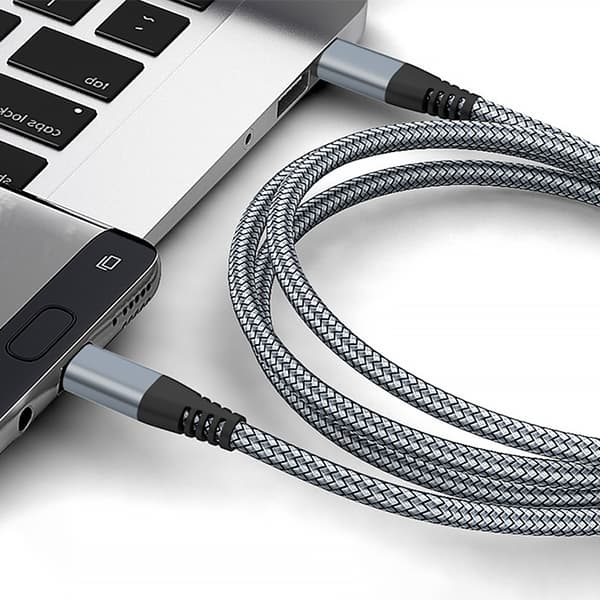 USB-C ladekabel 60 W hurtiglading Grey 2 m