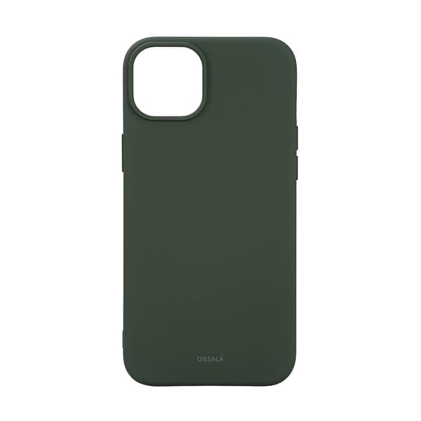 Mobilsdeksel Silikon MagSeries Olive Green - iPhone 15 Plus