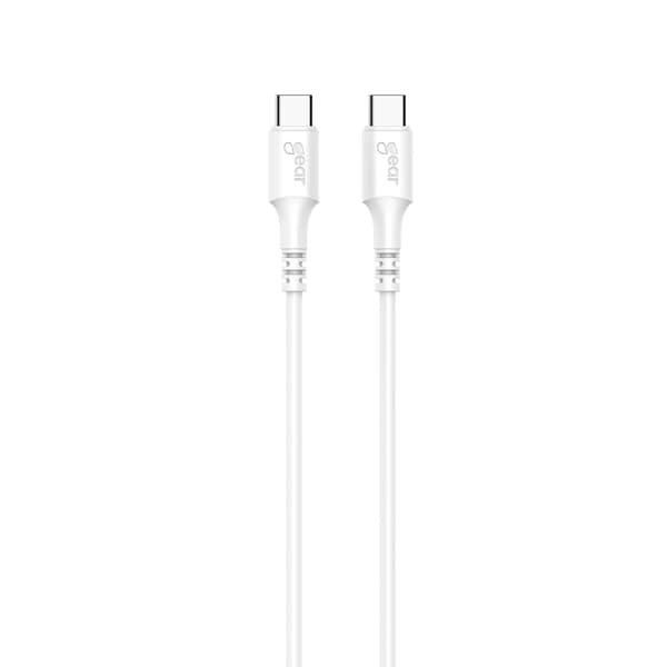 Latauskaapeli USB-C-USB-C 2.0 2m Kaapeli Valkoinen