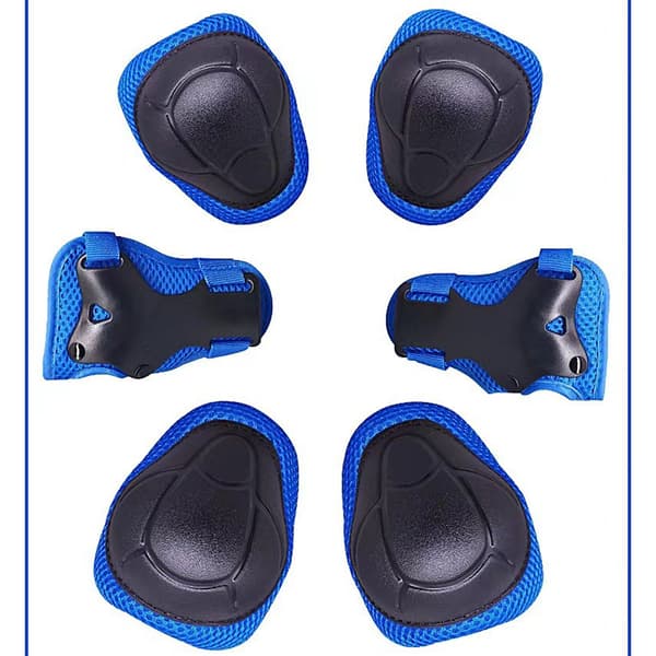 Skyddsutrustning för barn & vuxna - Knäskydd, Armbågsskydd, Handledsskydd Blue