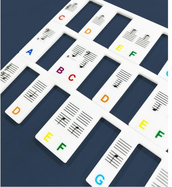88-Key Silicone Piano Keyboard Stickers MultiColor