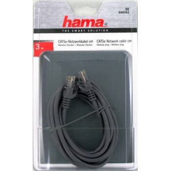 Verkkojohto CAT5e UTP 3m Harmaa