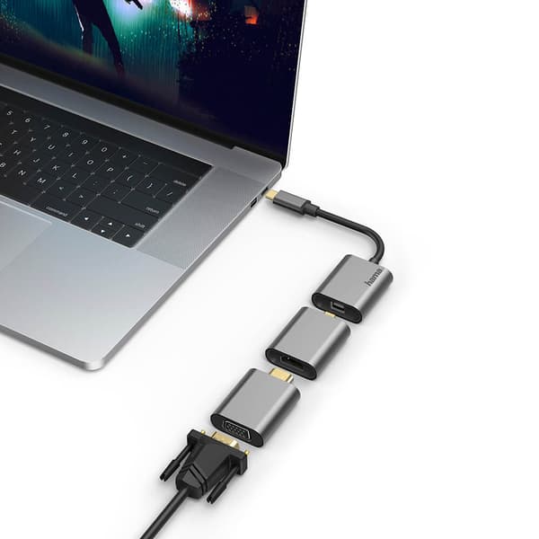 Adapter USB-C 6in1 mini-DP HDMI VGA