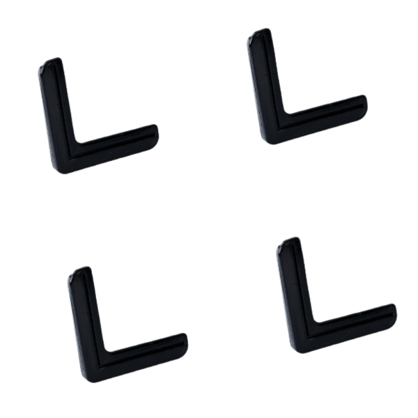Säkerhetshörnskydd, kantskydd för möbler (4-pack) Black