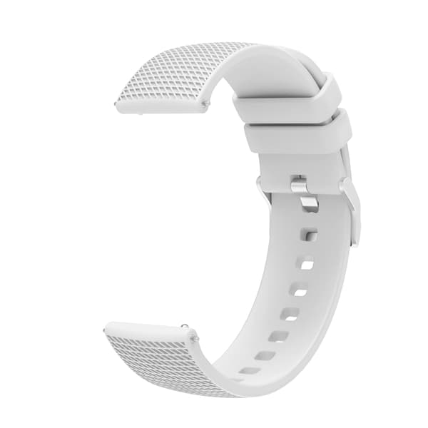 Silikonemønster urrem til Garmin Vivoactive 4 18mm White