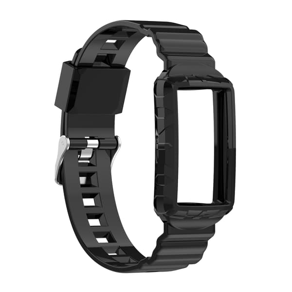 Silikone urrem til Fitbit Charge 6/5/4/4 SE/3/3 SE Black