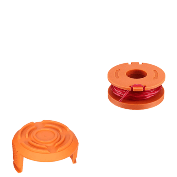 6-pack erstatningssneller med trimmertråd for Worx WA0010 gresstrimmer Orange