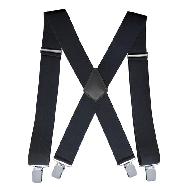 Justerbara elastiska hängslen Black