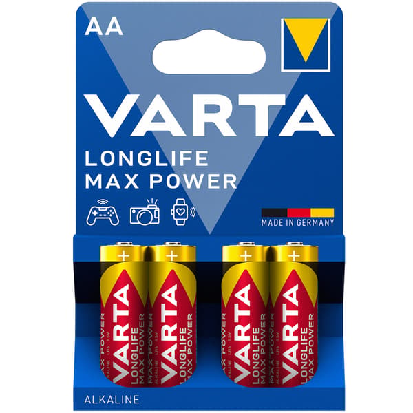 Longlife Max Power AA / LR6 batteri 4-pakning