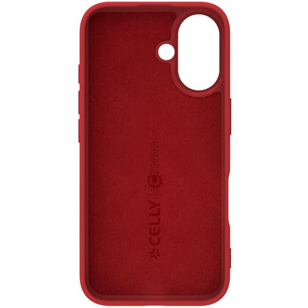 Cromo Soft gummideksel iPhone 16 Rød