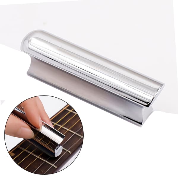 10 st Gitarr Slide Set - Metall Slides och Fingerplektrum