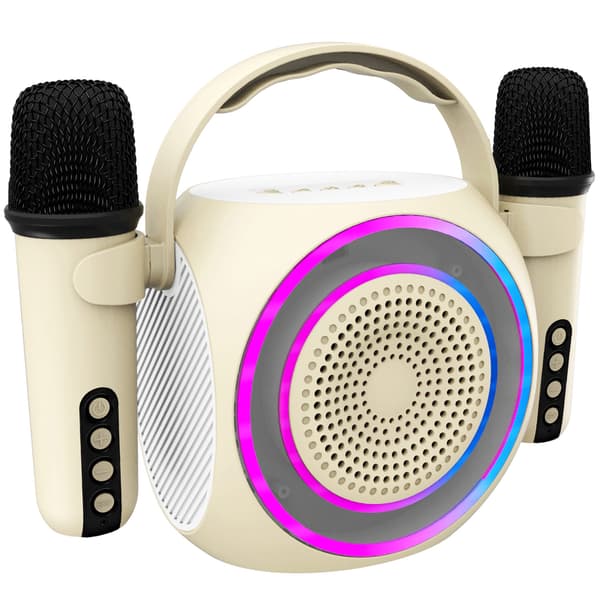 Partymic2 Langaton RGB + 2 kaiutin. mikrofonit