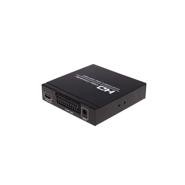SCART+HDMI til HDMI HD Konverter og Switch Svart