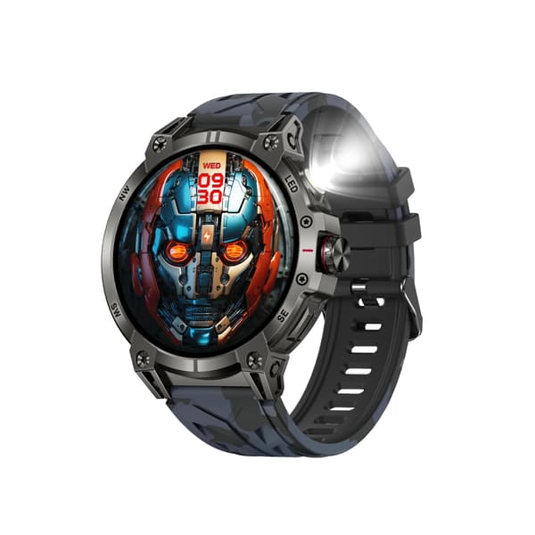Multifunktionell Smartwatch med Bluetooth-samtal, Hälsomätning och Anpassningsbara Urtavlor Blue