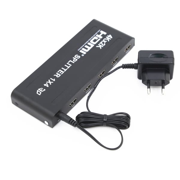 1x4 HDMI splitter till 4 skärmar 4K