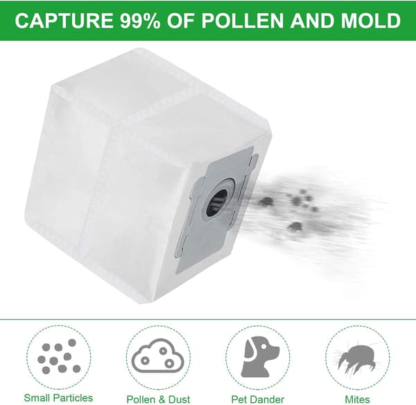 Støvsugerposer 6 stk. til iRobot Roomba i7 i7+ i7+ E5 E6 S9 S9 +
